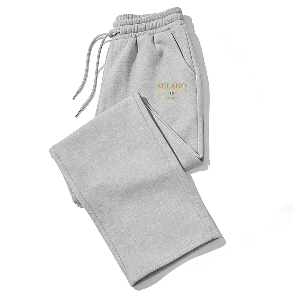2026 Heißer Verkauf: Jogginghose mit Milan-City-Print für Herren und Damen, Herbst/Winter, lässig, hochwertige Outdoor-Lauf- und Sport-Sweatpants – Detail 9