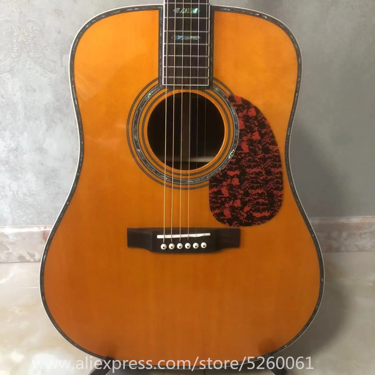 2023 New D-Body 45 Series High quality acoustic guitar, solid spruce top, rosewood fingerboard,