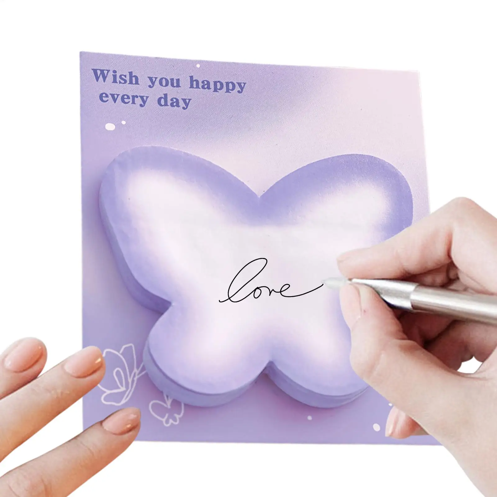 Gradient Sticky Notes Gradient Color Sticky Note Pads Planner Special-shape Sticky Notes for Kids Adhesive Sticky Notes
