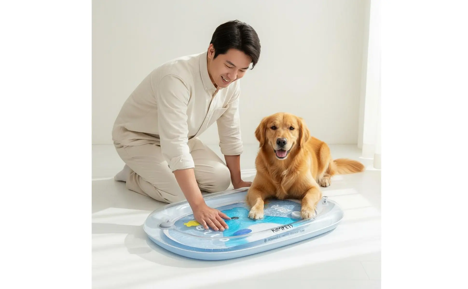 Pet Water Bed Thick PVC Inflatable Cooling Pad Water Cooling Pad Easy to Clean Dog Cooling Mat Portable for Cats, Summer Pet Water Bed Thick PVC Inflatable Cooling Pad Water Cooling Pad Easy to Clean Dog Cooling Mat Portable for Cats, Summer