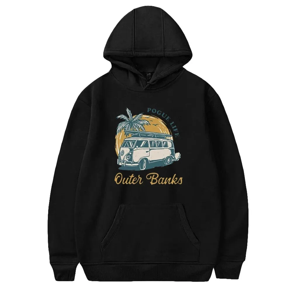 

Outer banks hoodies cartoon funny casual sweater men women autumn oversized hoodies hip hop pullovers banks season 2 clothes