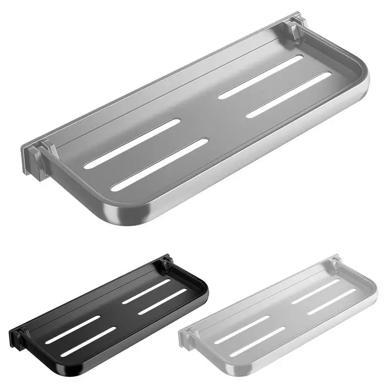 

Алюминиевая настенная полка для ванной комнаты, настенный угловой держатель для шампуня, душа, плавающий органайзер для хранения для дома