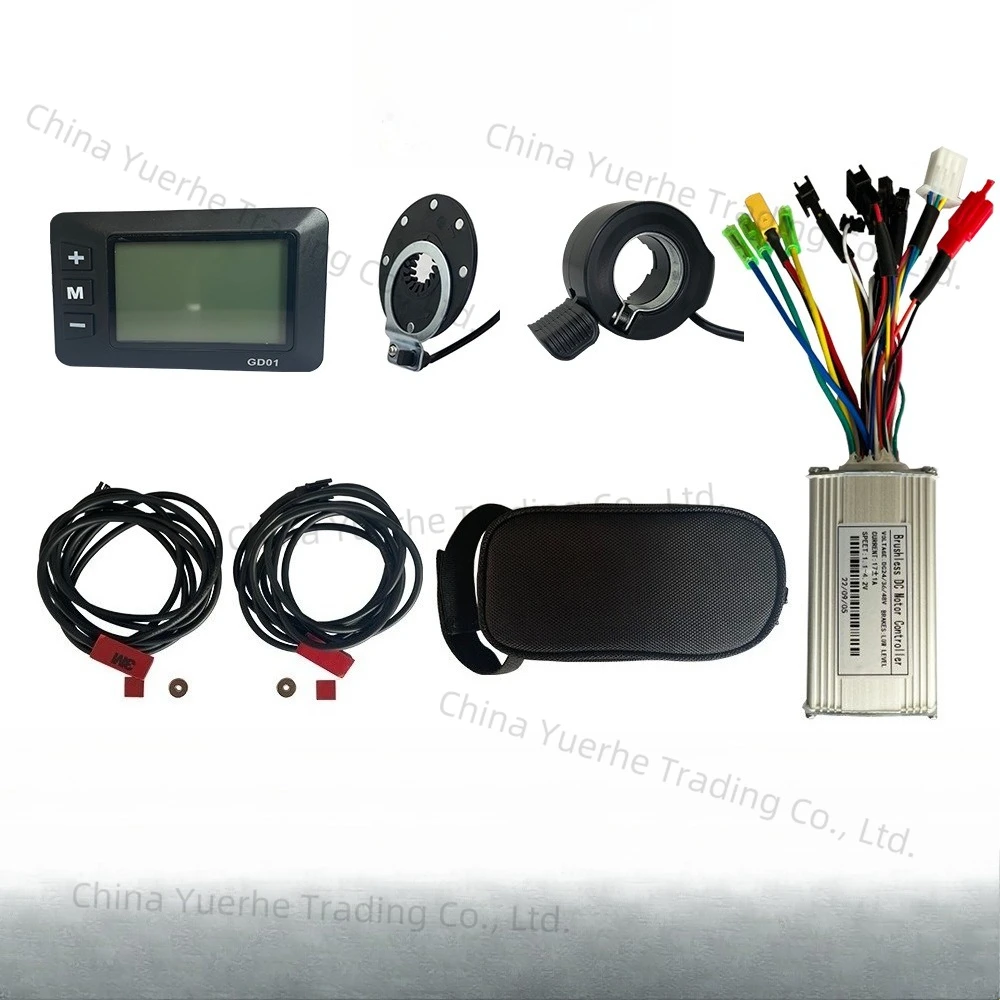 

Bicycle lithium battery modification accessories GD01 LCD meter 17A controller system for 250W350W
