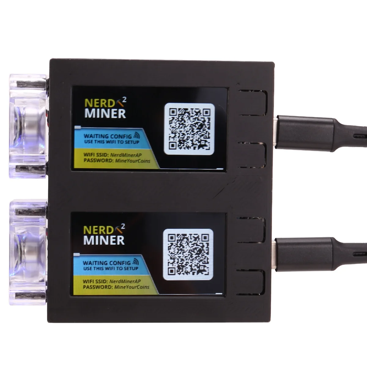 

N33R_Для NerdMiner V2 Miner 78KH/Sx2 Двойной экран BTC Solo Lottery Miner, C