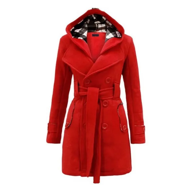 

Новое шерстяное пальто Ebay в клетку с поясом, двубортное, однотонное, с длинными рукавами, средней длины, приталенное, осеннее, модное