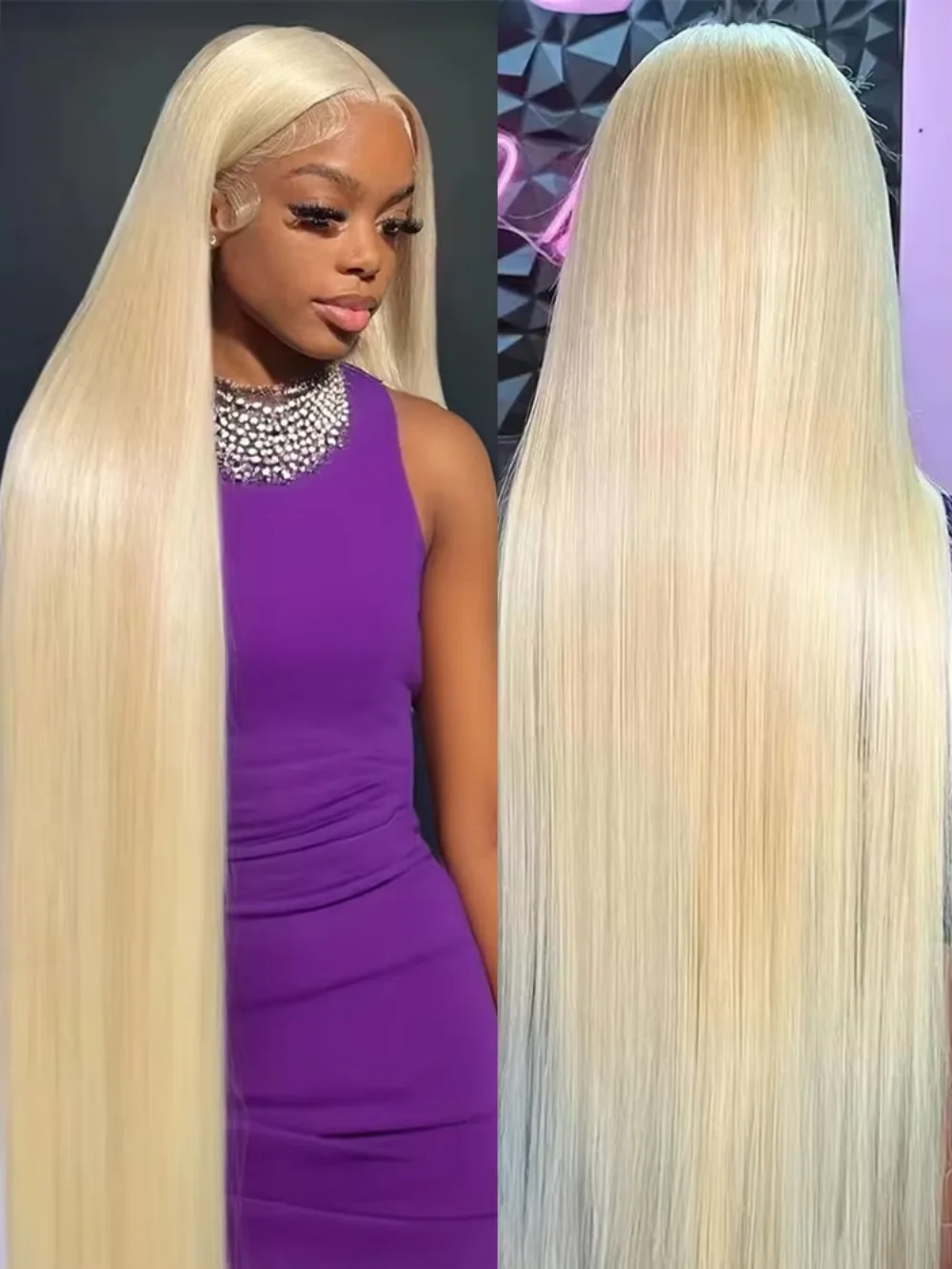 

613 Honey Blonde Bone Straight 13x6 HD Lace Frontal Human Hair Wig Preplucked 13x4 Lace Full Front 220 Density Wigs for Women