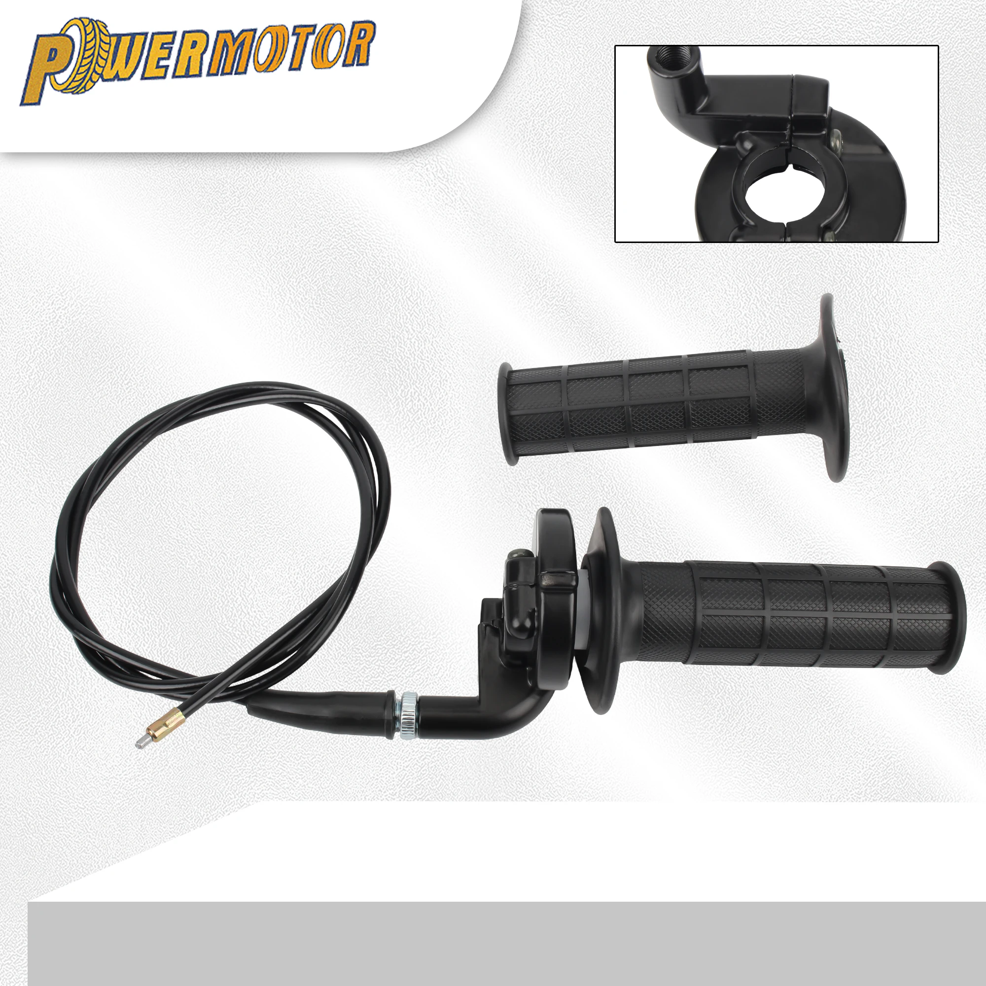 

7/8" 22mm Motorcycle Throttle Grip with Twist Cable Handle Bar Hand Grips DirtBike Enduro Motocross ATV UTV Modified Accessories