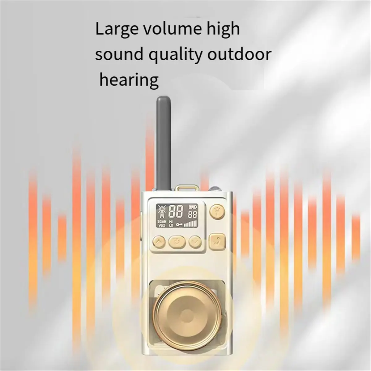 SWXF Portable Walkie Talkie Long-Range Communication 400-470MHZ Handheld Radio Walkie Talkie with LED Flashlight for Outdoor