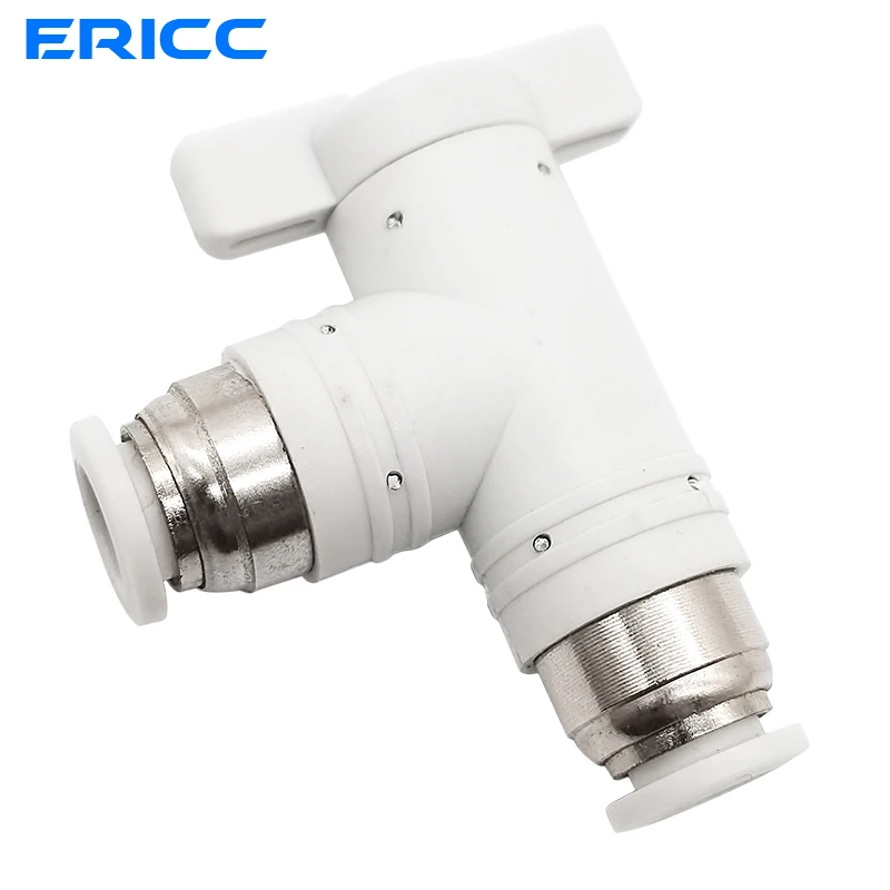 BUC BUL 4 6 8 10 12mm BUG Pneumatic Fitting Quick Connector Air Tube Connector Manual Valve Steering Switch Manual Ball Valve