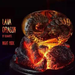 New Lava Dragon Egg Resin Statue Ornamental Dinosaur Eggs Sculpture Crystal Gemstone Souvenir Home Decor Collection Kid Gift Toy