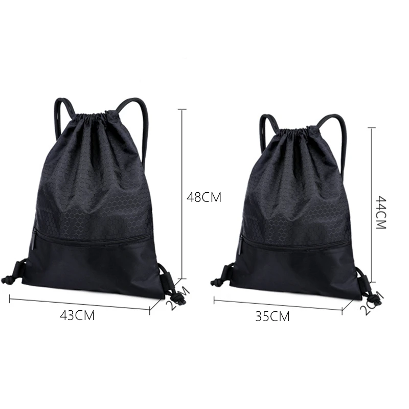 Mochila impermeable de nailon con cordón para mujer, bolsa de almacenamiento para deportes al aire libre, bolsa escolar para estudiantes, bolsas de