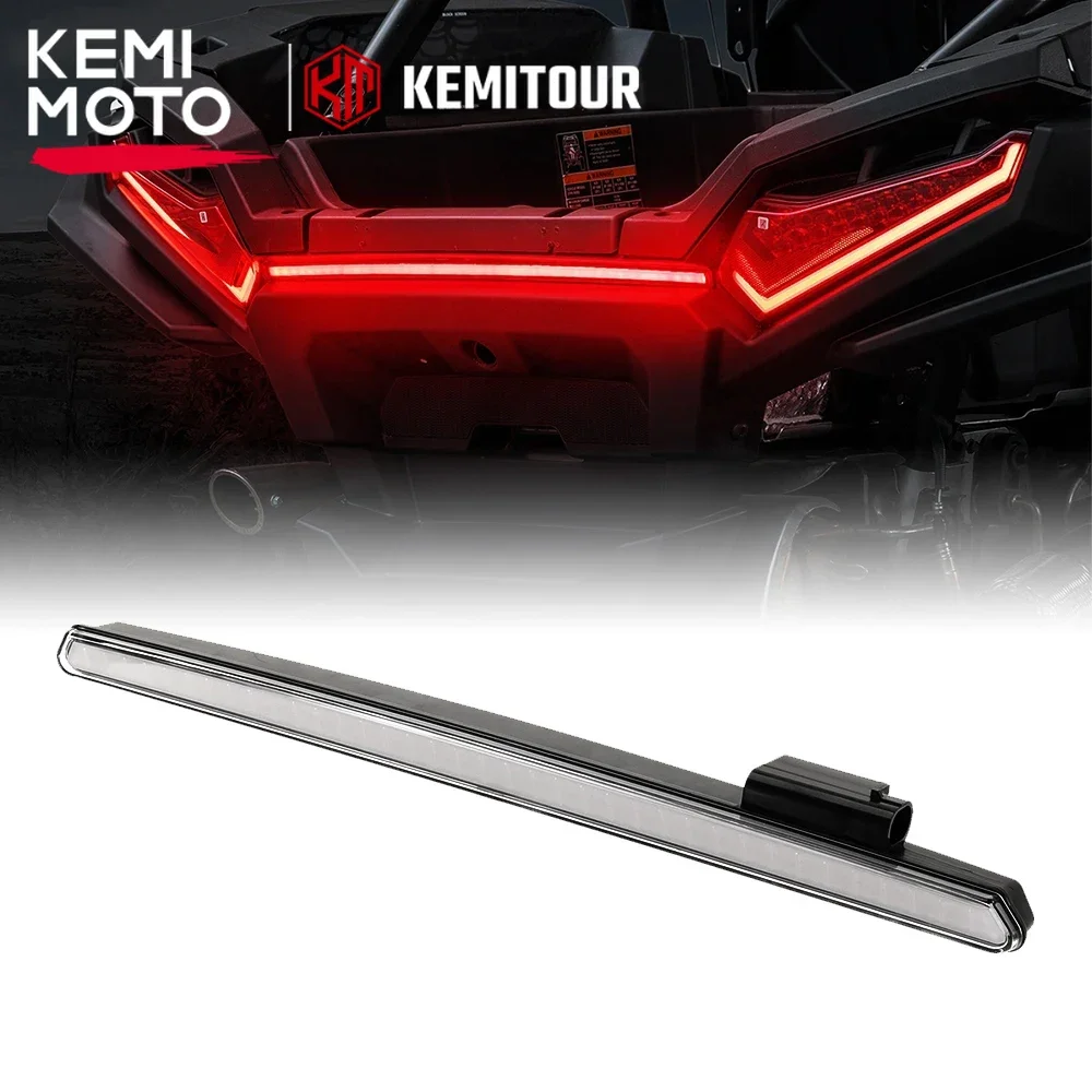 KEMIMOTO #2889539 Front Rear Hood Accent Center Tail Light Compatible with Polaris RZR XP 1000/ XP 4 1000 2024 2025 #2415313