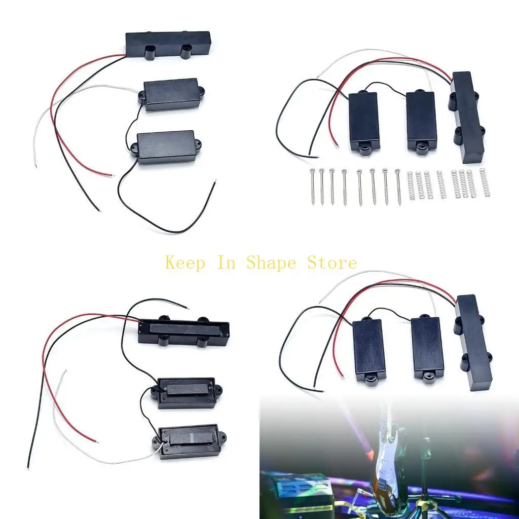 U1JC Closed Four Strings Precisions PB Bass Pickup for 4 String PB Bass Accessories