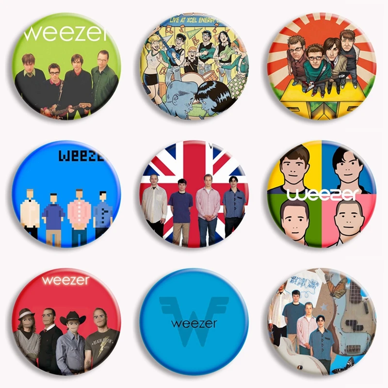 Pop Rock Band Weezer 1994 Album Cover Esthetische Knop Pin Klassieke Vintage Band Broche Badge Bag Decor Fans Verzamelen Geschenken