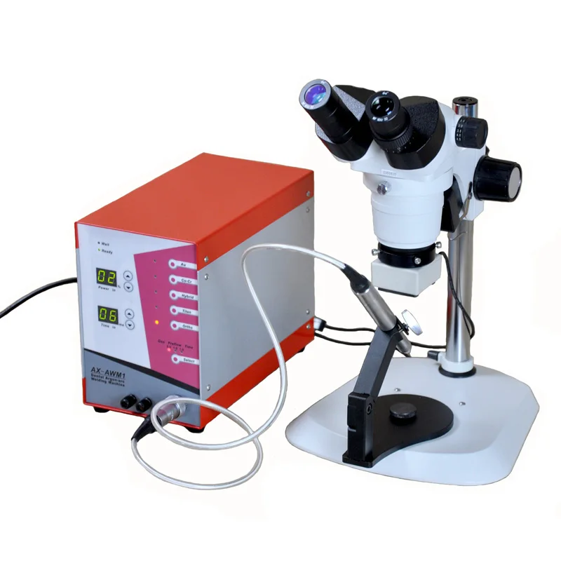 Argon arc Spot Welder Jewelry Welding Unit with a stereo zoom microscope