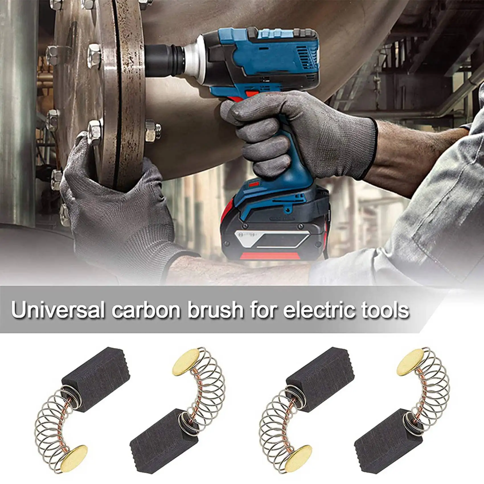 A93E-15 Pairs Motor Carbon Brushes 13Mm X 8Mm X 5Mm Universal Power Tool Replacement Parts For Angle Grinder Orbital Sander