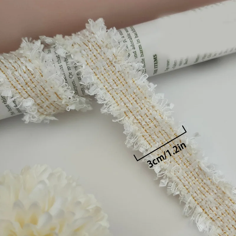 5yard Lace Trim Sewing Braided Lace Ribbon DIY Clothes Dress Edge Bag Shoulder Strap Hair Accessories Handmade Sewing Materials