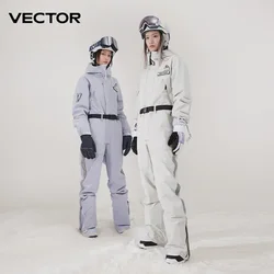 VECTOR Extra dicke Damen-Skihose, gerade, volle Overalls, Winter, warm, winddicht, wasserdicht, Outdoor-Sport, Snowboard, Schneemobil