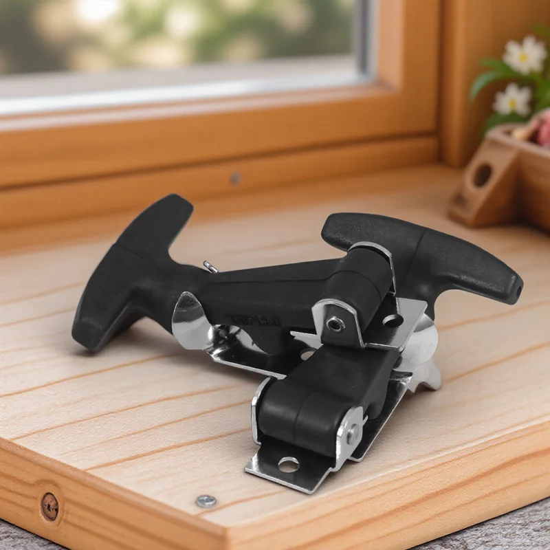 

2Pcs Engine Hood Latch Replacement Stainless Steel Rubber T Handle Hatch Latches Shock Absorbing Flexible Hood Catch