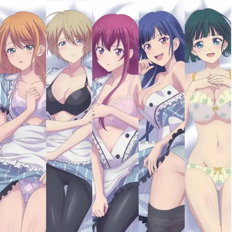 أنيمي Dakimakura المخدة مقهى شرفة وآلهةها Akane Hououji شخصية كيس وسادة 50X160cm #1