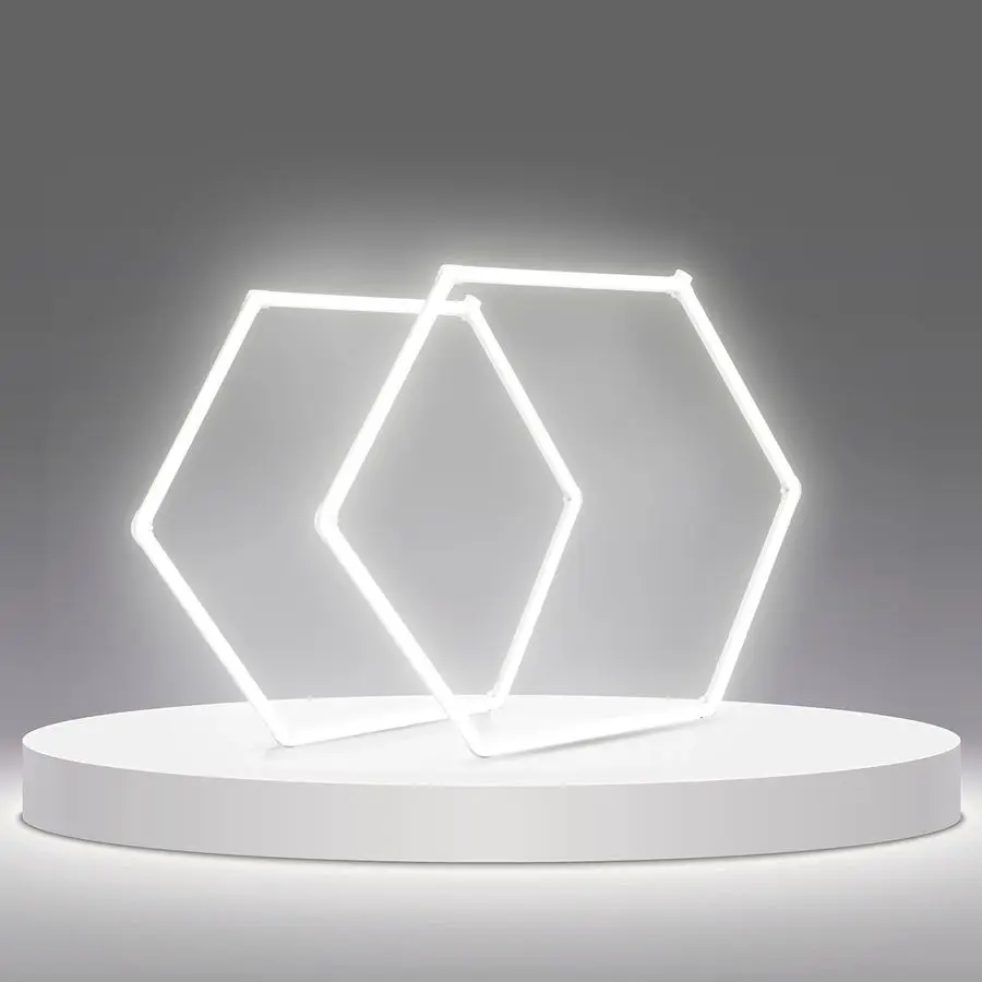 

Светодиодный светильник Hexagon Garage Light 12700LM для автосервиса, модульный, для потолка и стен, для мастерской, подвала, спортзала