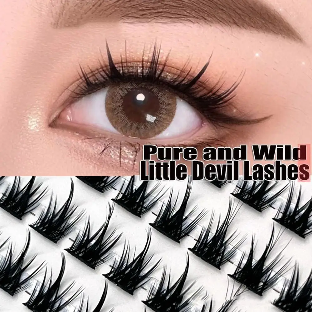 

Grafting Pure Wild Devil Lazy Man Trilogy False Eyelash Natural Simulation Segmented Single Cluster Cartoon Self Sticking