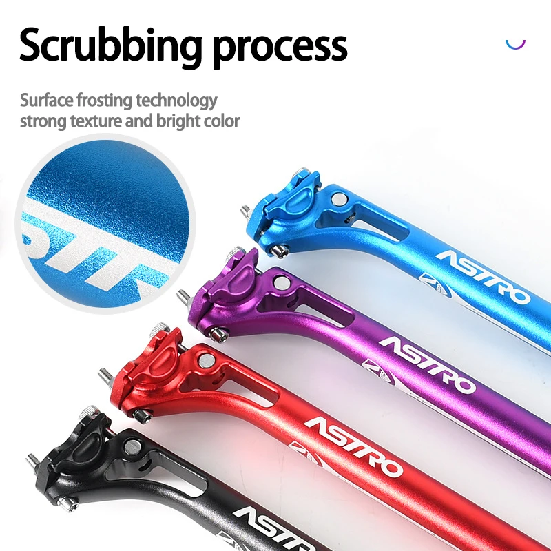 مقعد دراجة آخر الطريق الجبلية السرج Seatpost خفيفة سبائك الألومنيوم الجوف مقعد الدراجة أنبوب 27.2/30.9/31.6 مللي متر * 400 مللي متر أجزاء الدراجات #2