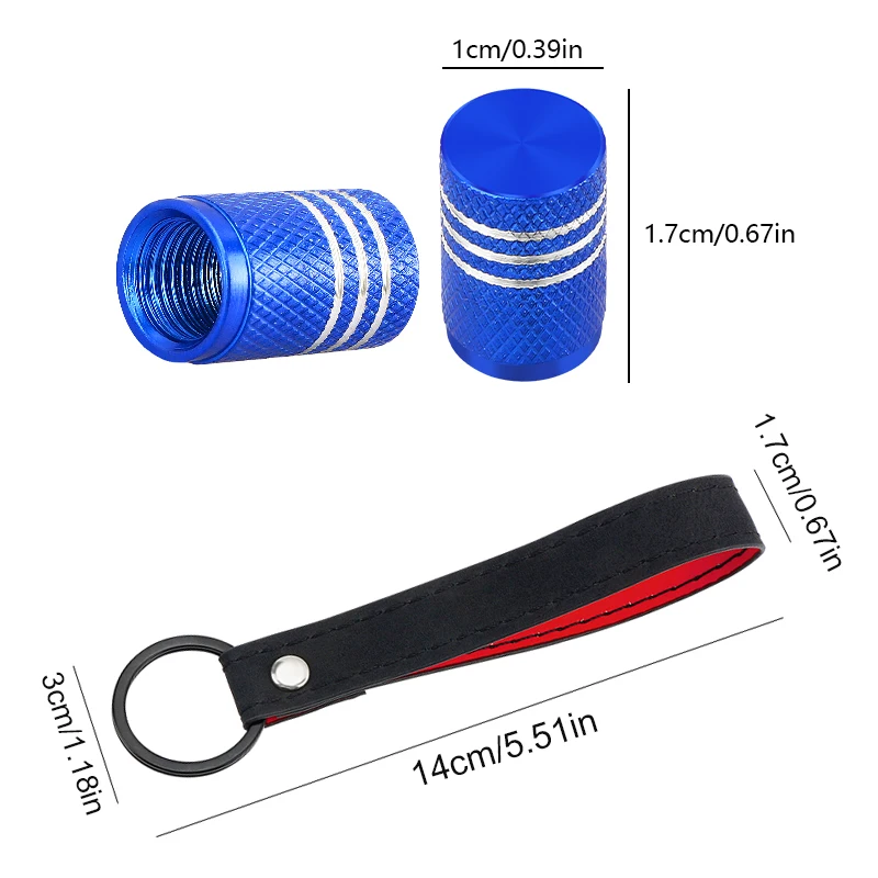 New product portfolio Moto Wheel Tire Valve Caps with keychain key ring For Honda Steed Shadow 400 600 VLX400 VLX600 VT400C