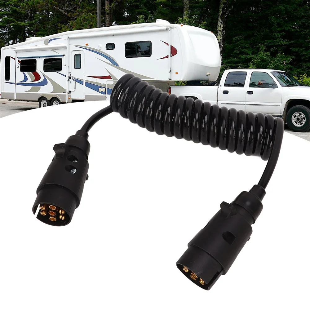 Adattatore di prolunga a 7 Pin cavo per cavo Caravan rimorchio presa di traino spina connettori per cavi accessori Auto