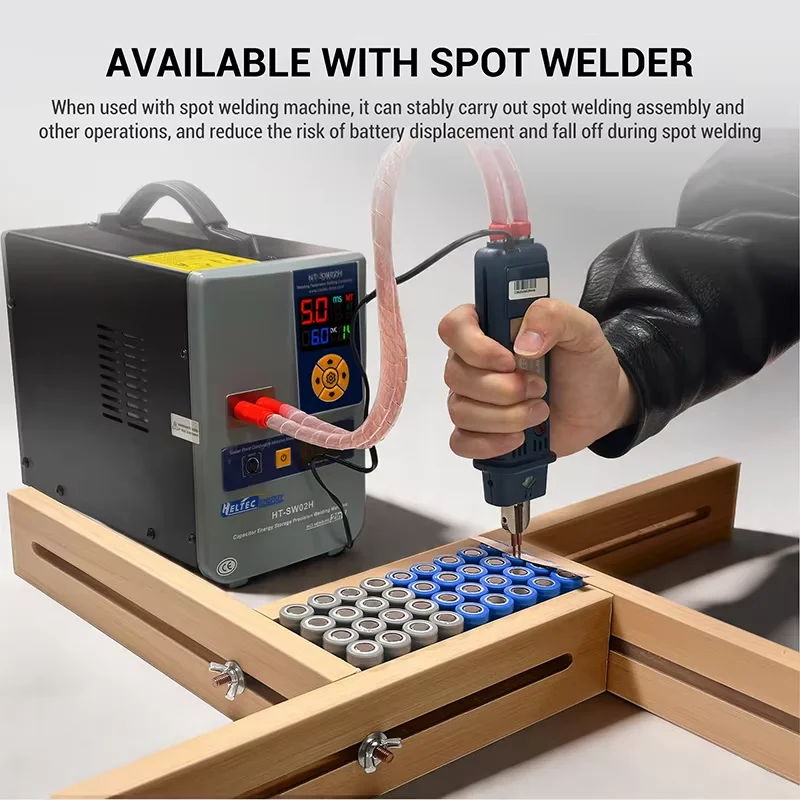 Heltec 14.5KW 21KW 36KW 42KW Portable Battery Automotive Spot Welder Capacitor Storage Point Welding Machine Efficient  Tools