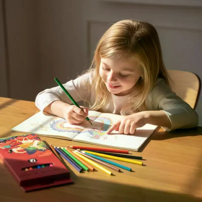 Professional Oil-Based Colored Pencils Set Durable Soft Core Drawing Pencils for Detailed Portrait & Landscape Sketching