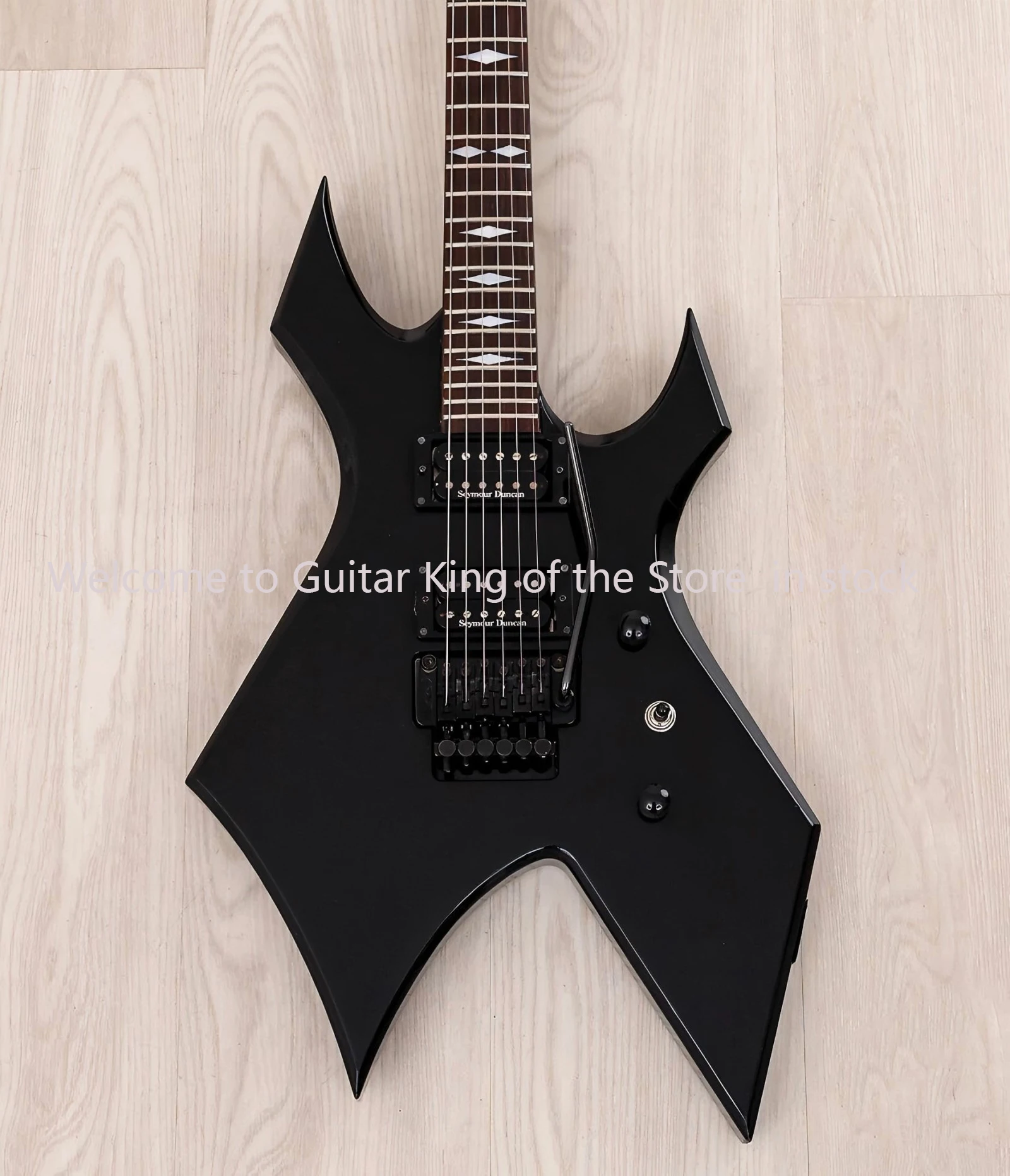 2008 BCRichJapan Monster Series Warlock JM140 Set Neck Guitarra eléctrica negra3698