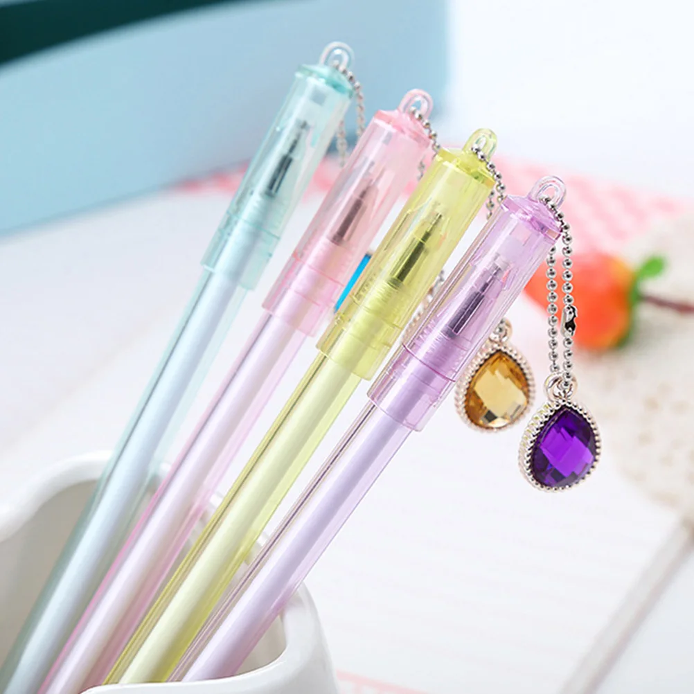 

10 Pcs Creative Chicken Heart Pen Sign Ink Pens Writing Stationery Plastic Pendant