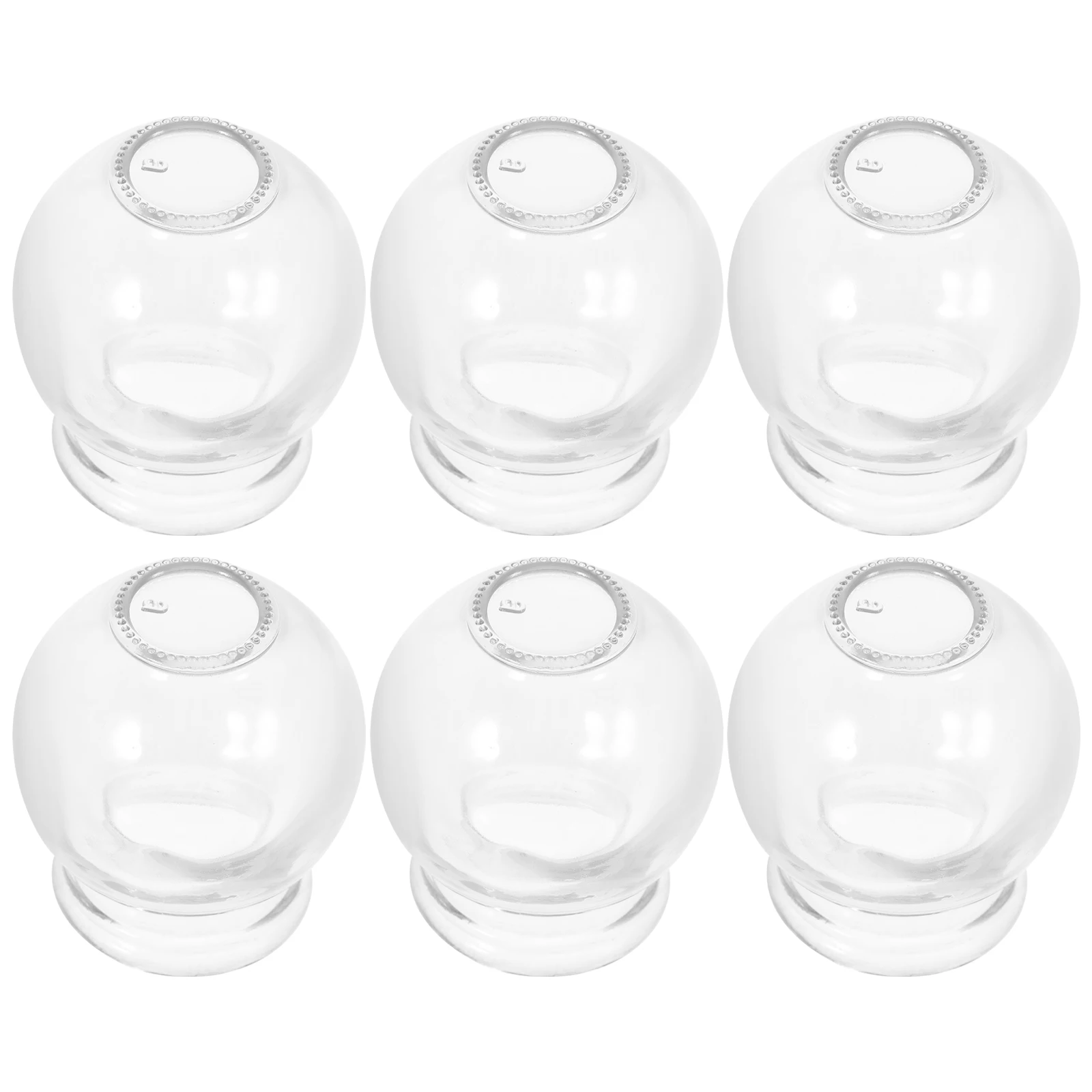 

6 Pcs Cup Glass Cupping Kit Multifunction Face Tool Cups for Transparent Facial Massage