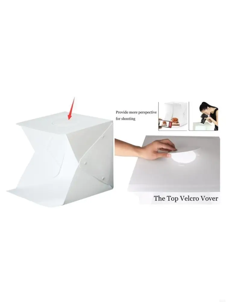 462E Mini Folding Light Box Photography Photo Studio Soft Box Background LED Light Soft Boxes Background For DSLR Camera