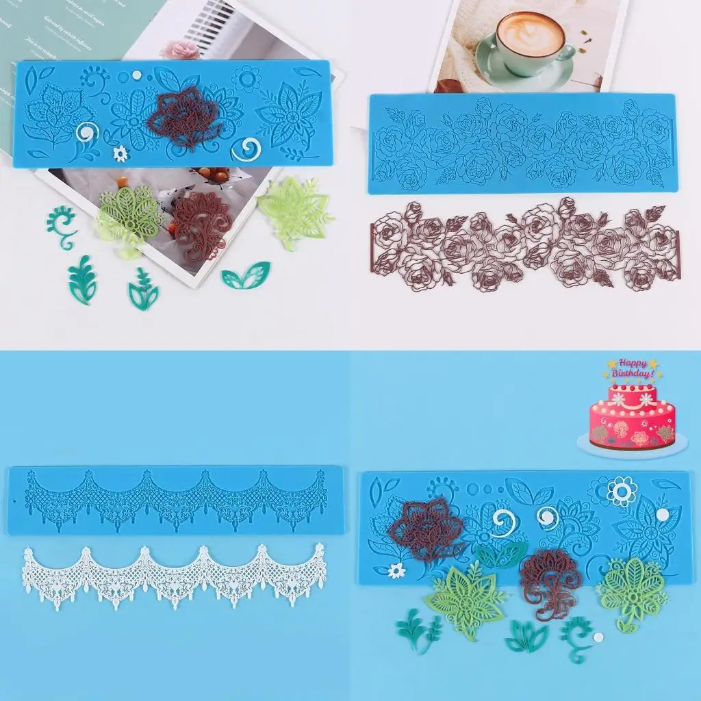 L43A Soap Making Supplies Cake Decorating Tools Silicone Mold Exquisite Flower Household Molds Resin Crafts