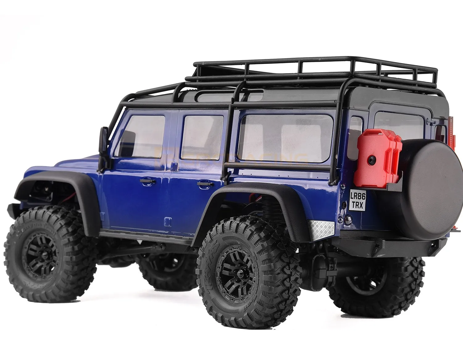 Anti-Rutsch-Dekor platte an der Rückseite des Autos, Edelstahlschalen-Schutz folie für 1/18 Traxxas Trx-4m Verteidiger trx4m – Detail 5