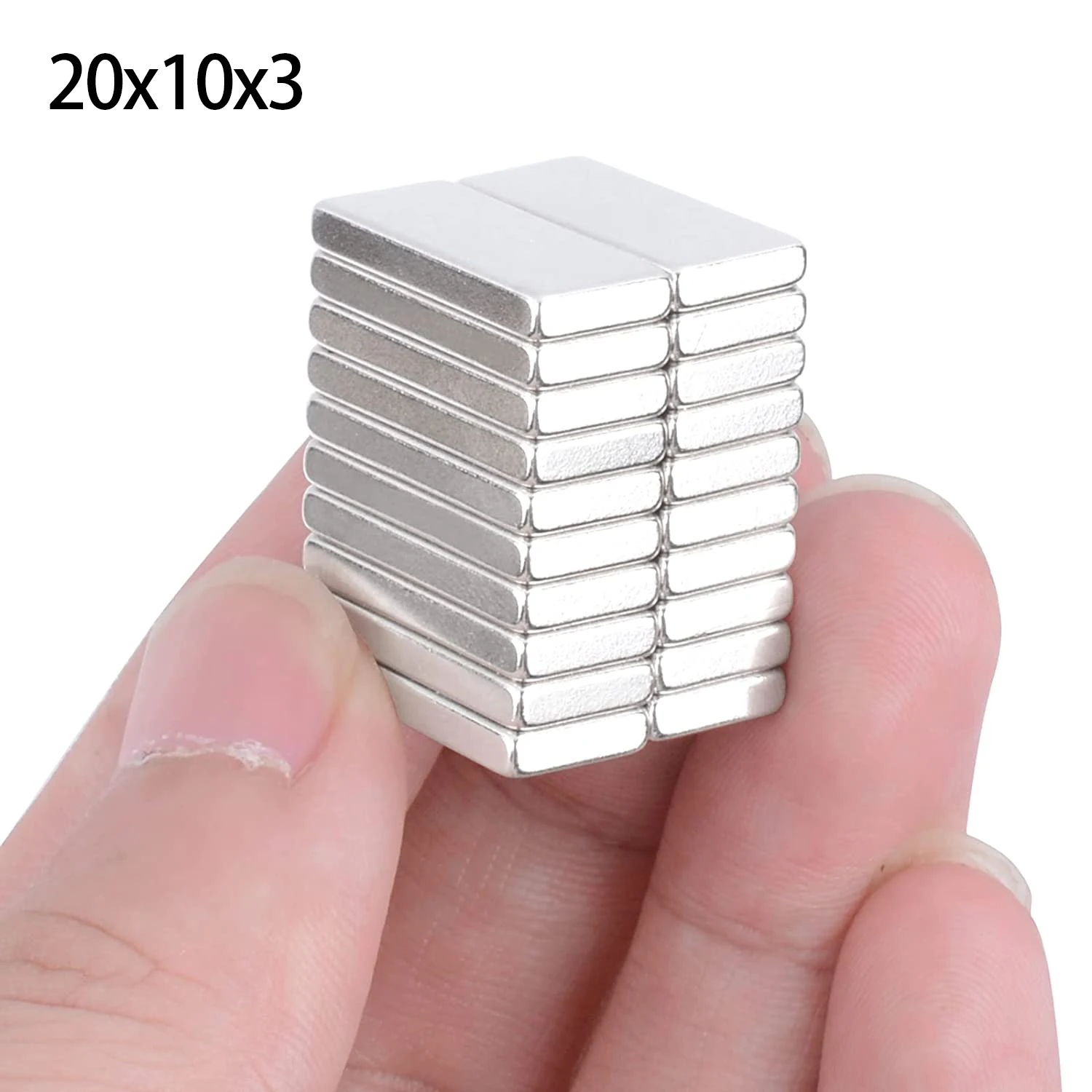 10/20/30/40Pcs 20x10x3 Neodymium Magnet N35 NdFeB Block Super Powerful Strong Permanent Magnets Imanes Neodimio Magnes Neodymowy