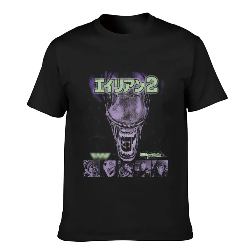 80s فيلم رعب 1115 مخيف الخيال العلمي الغريبة زينومورف ريبلي ويلاند هدية تي شيرت للرجل بلايز كبيرة الحجم الوحش الجرافيك الملابس #2