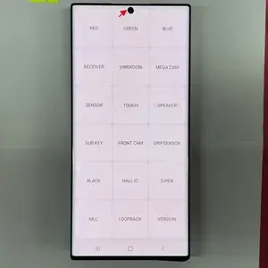 Bilashmart 6.8'' AMOLED LCD Samsung Galaxy S22 Ultra LCD S908 S908B S908U AMOLED Display Touch Screen Digitizer With Frame Replace