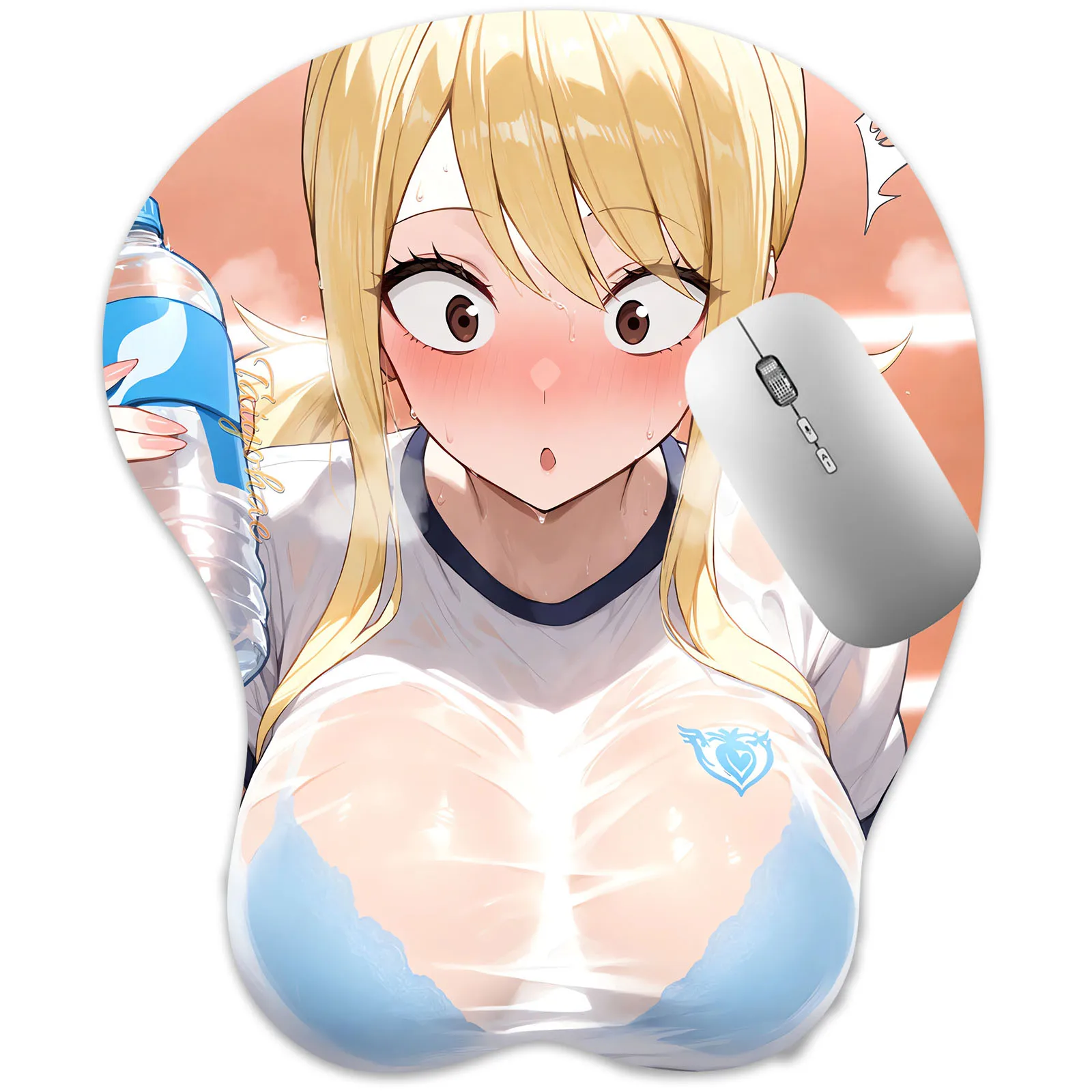 

3D Mouse Pad ( Lucy Heartfilia ) Oppai Mousepad Anime Manga Boobpad Breast Gaming Wrist Rest Mouse Mat