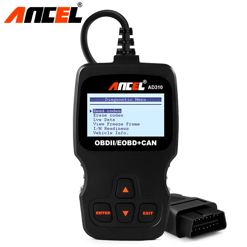 Car Full OBD2 Diagnostic Tools For Ancel AD310 OBDII Automotive Professional VIN Code Reader Scanner Check Engine Multilanguage