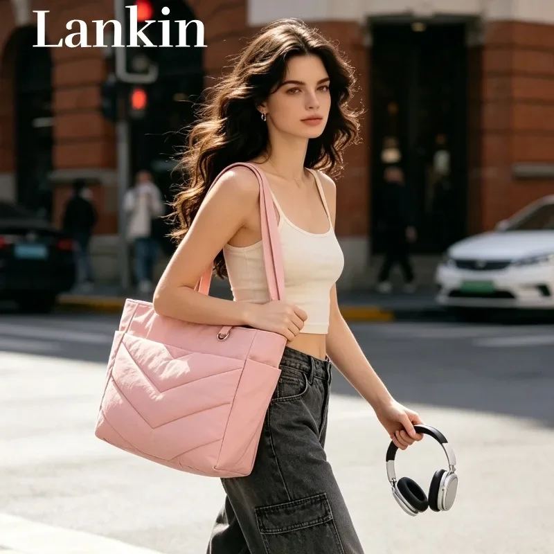 New ladies' commuting lightweight waterproof large capacity practical tote bag