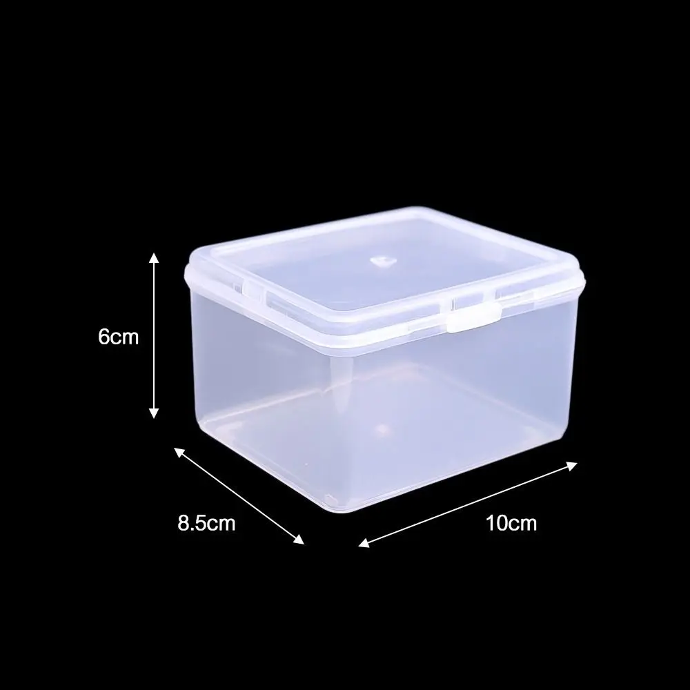 Transparante Plastic Opbergdoos Met Deksel Multifunctionele Rechthoekige Vorm Kleine Ding Container Doorzichtige Sieraden Opbergdoos