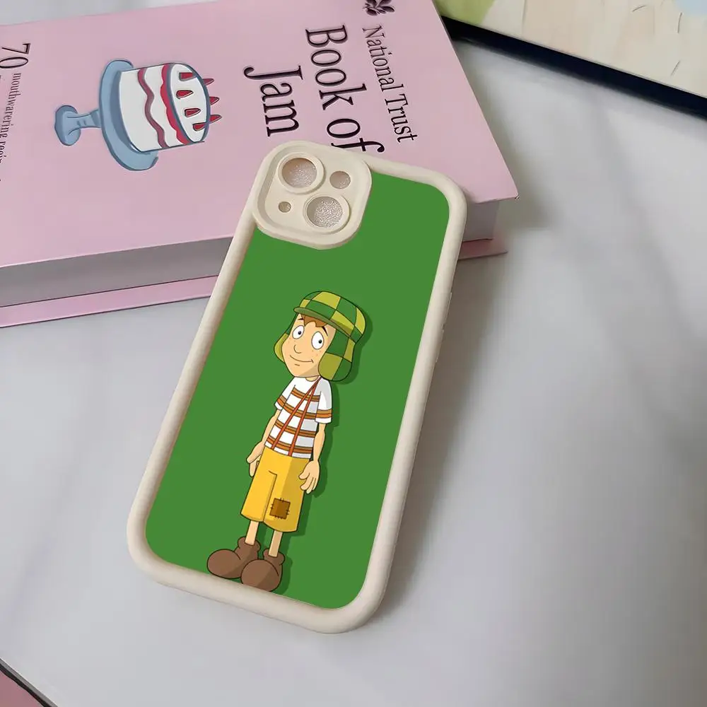 Чехол для телефона с изображением мультфильма «Эль Чаво Дель Охо» для iPhone Air 17 Pro Max 16 E 15 14 Pro Max 13 12 11 Mini Plus, мягкий силиконовый, белый