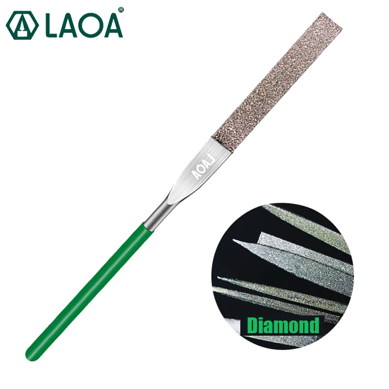 LAOA 1pc Diamond File Rasper Metal File in Shape Triangle Flat Semicircle Square Milling Tools Carving Tool