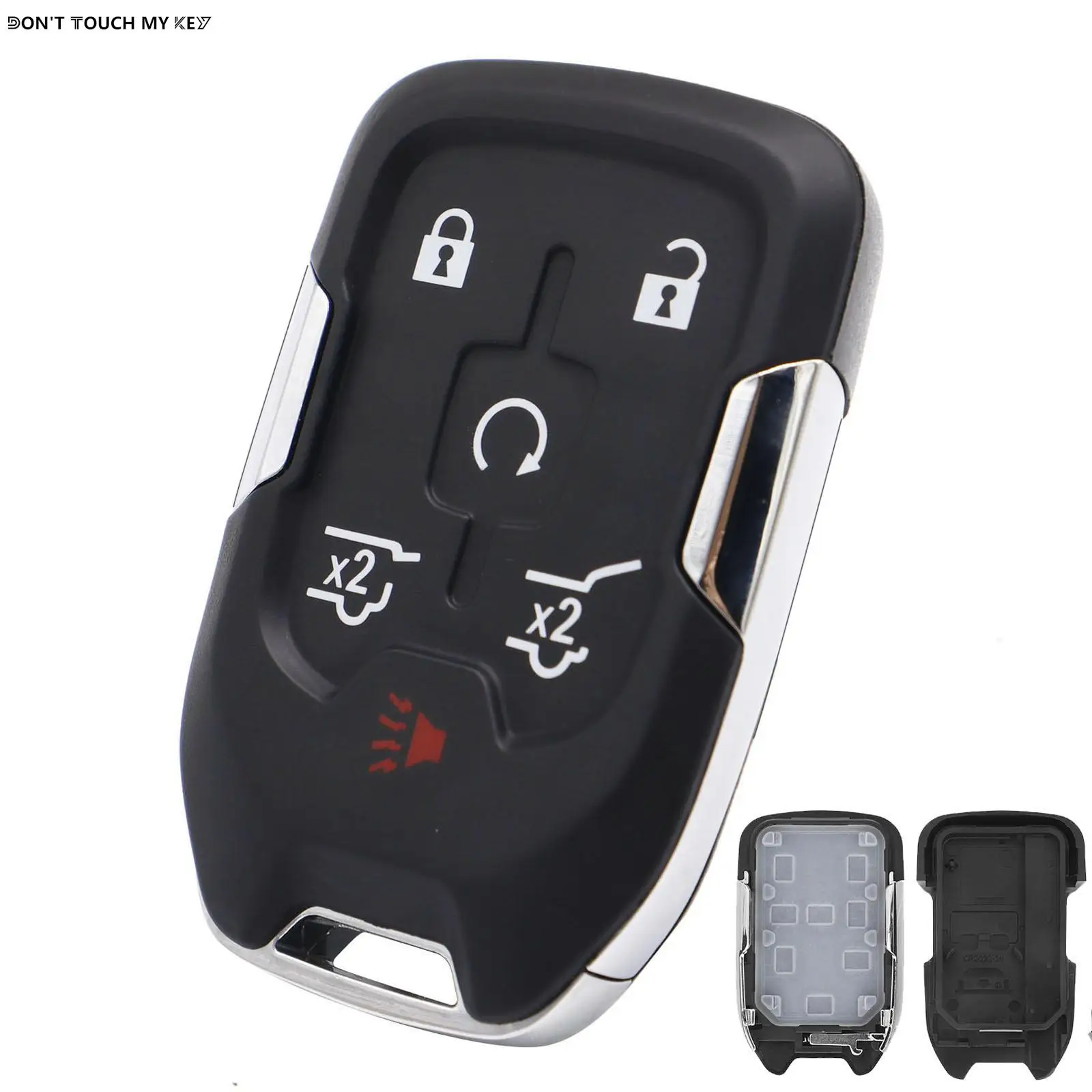 6 Button Remote Smart Key Fob Case for Chevy Chevrolet Suburban Tahoe GMC Yukon HYQ1AA 13580802 5922084 2014 2015 2016 2017