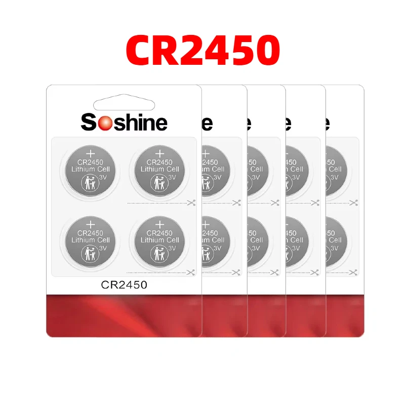 3V CR2450 Lithium Coin Button Batteries 600mAh 5029LC LM2450 DL2450 CR2450N BR2450 for Watches Remote Controls Electronic Device