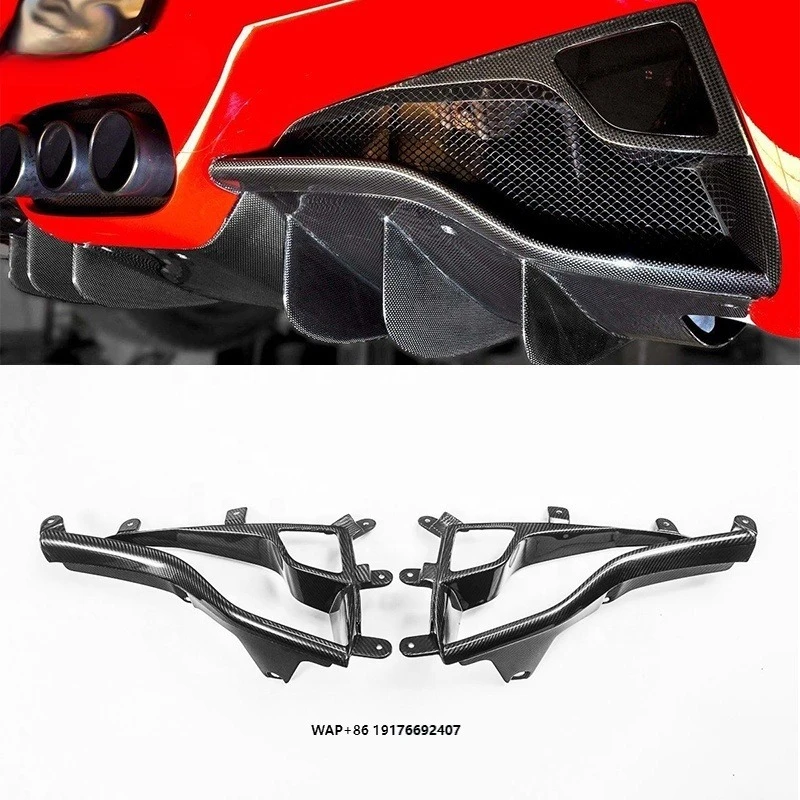 Factory Price OEM Style Dry Carbon Fiber Car Auto Parts Brake Light Cover for 458