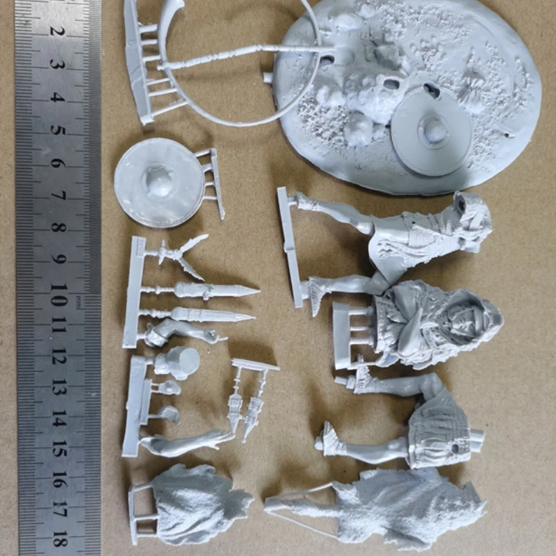 Generals and Soldiers Resin Figure 1/24 Scale 75mm Diy Assemble Model Kit Unassembled Unpainted Statuettes Toys Free Shipping